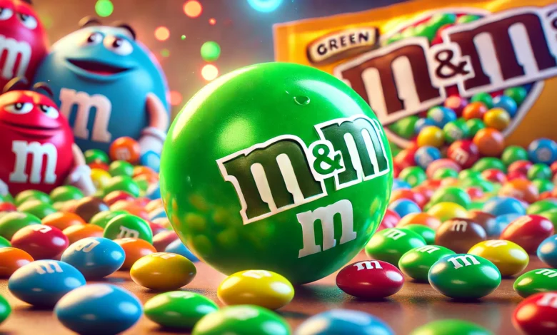 green m&m