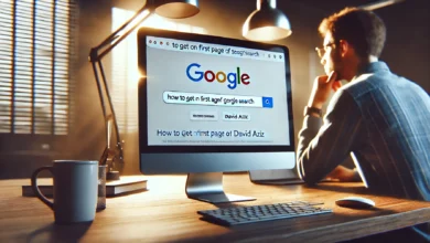 How to Get on First Page of Google Search David Aziz